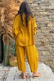 Kiti Paisley Damask Artist Smock Tumeric